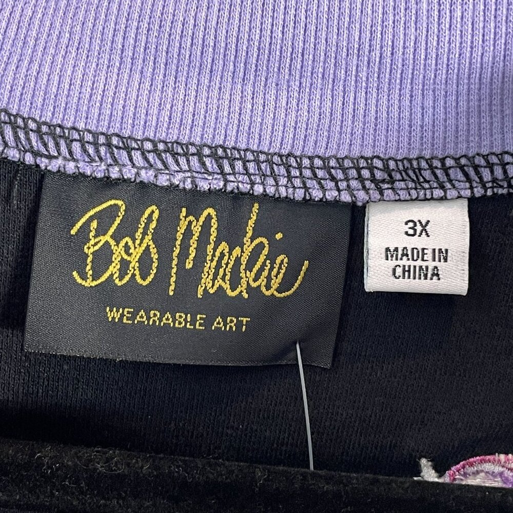 NEW Bob Mackie Womens Plus 3X Wearable Art‎ Embroidered Bird Zip Up Jacket - Picture 3 of 11